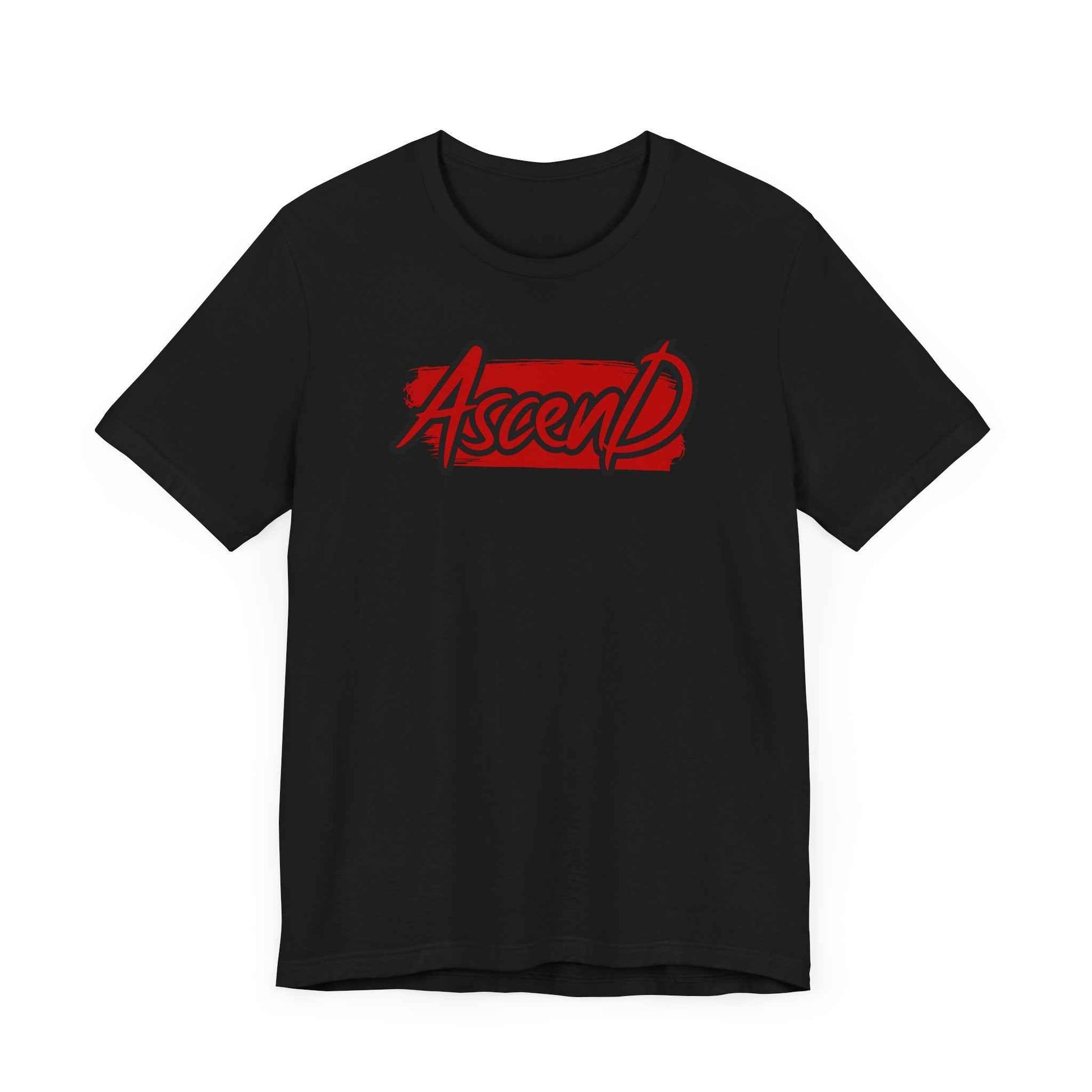 Ascend Shirt – Bold Red & Black Motivational Graphic Tee - QHC Supply