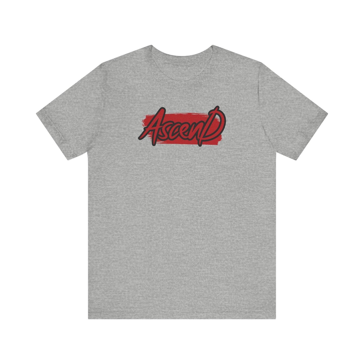 Ascend Shirt – Bold Red & Black Motivational Graphic Tee - QHC Supply