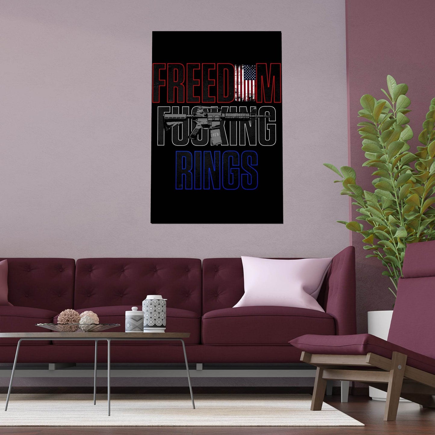 Freedom Rings Patriot Poster - QHC Supply