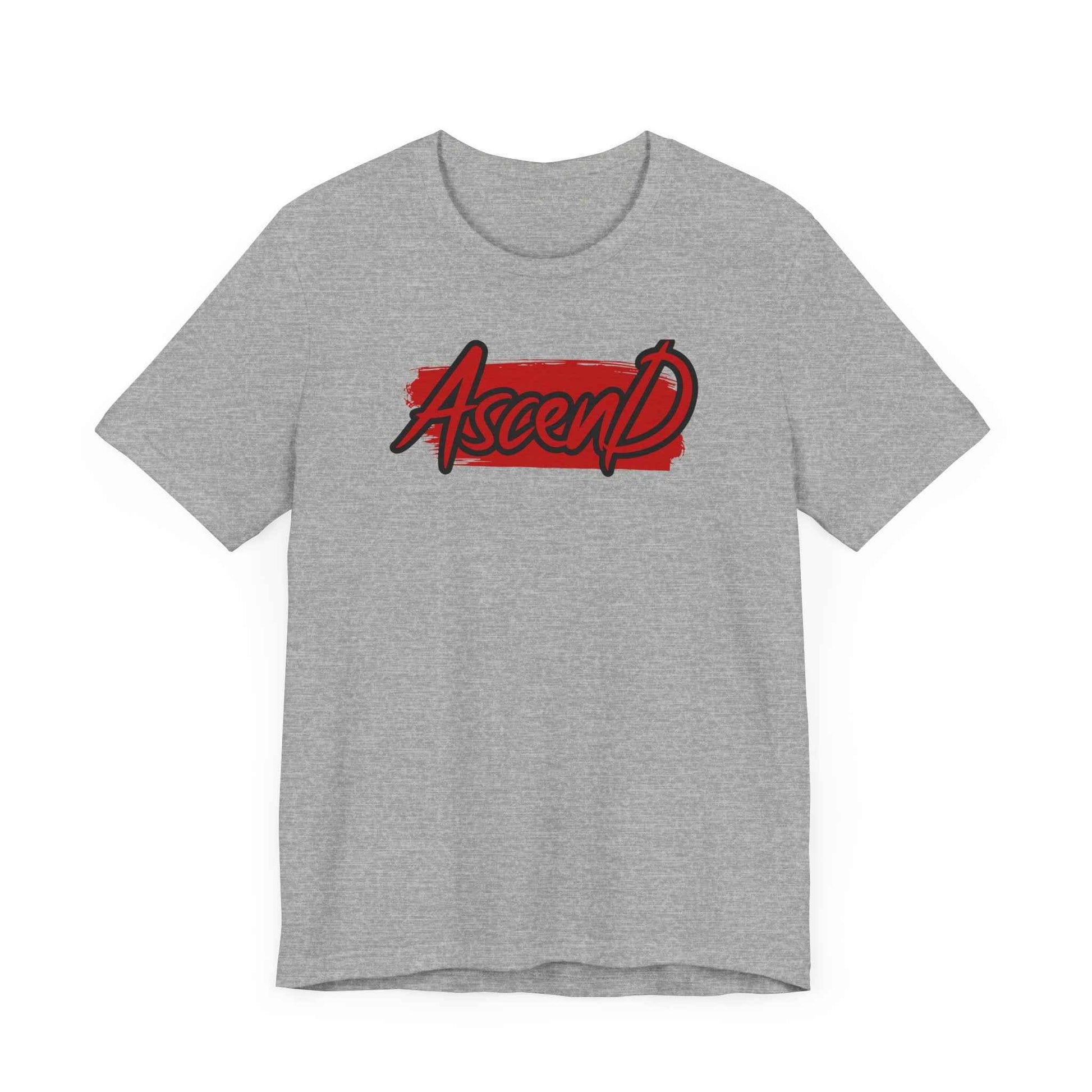 Ascend Shirt – Bold Red & Black Motivational Graphic Tee - QHC Supply