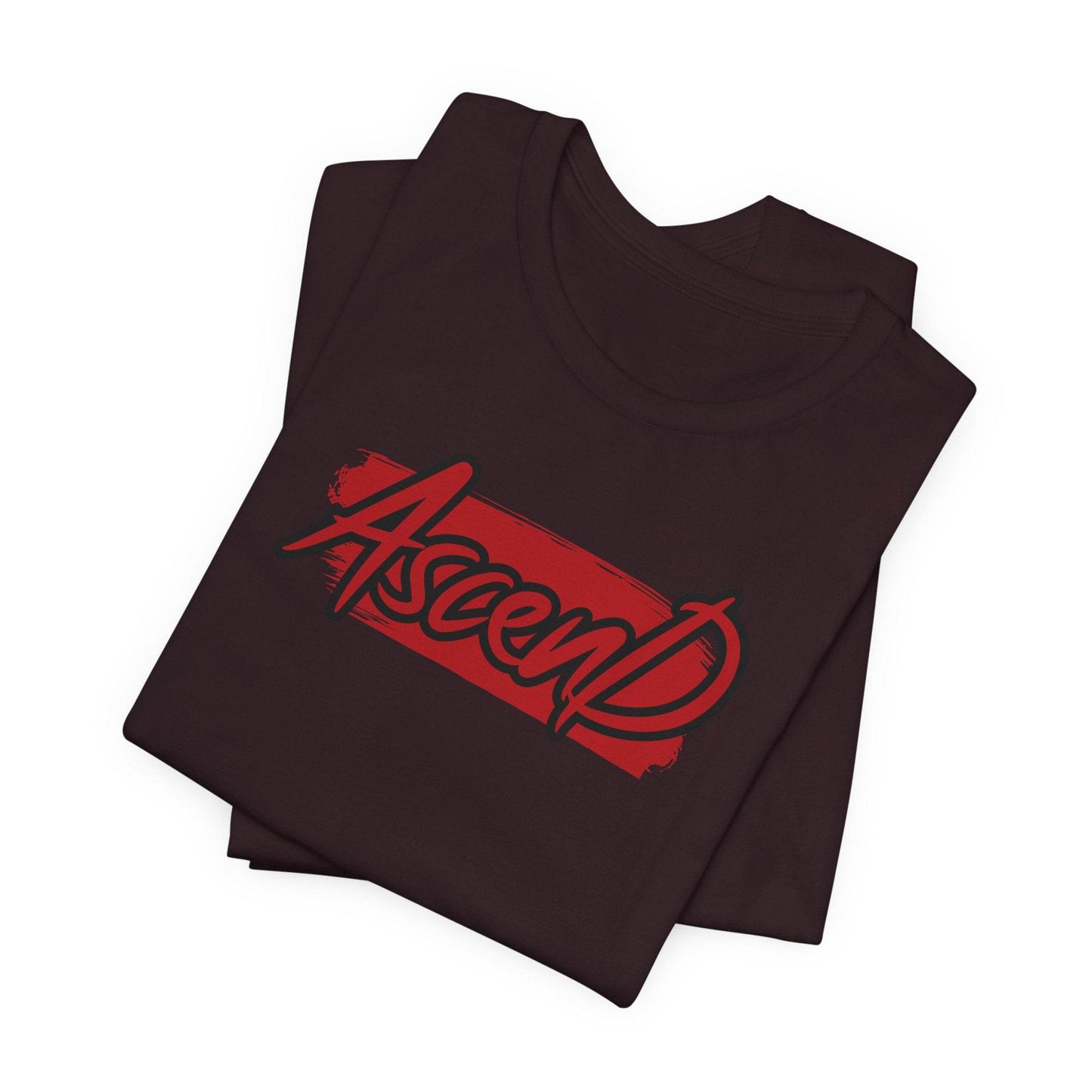 Ascend Shirt – Bold Red & Black Motivational Graphic Tee - QHC Supply