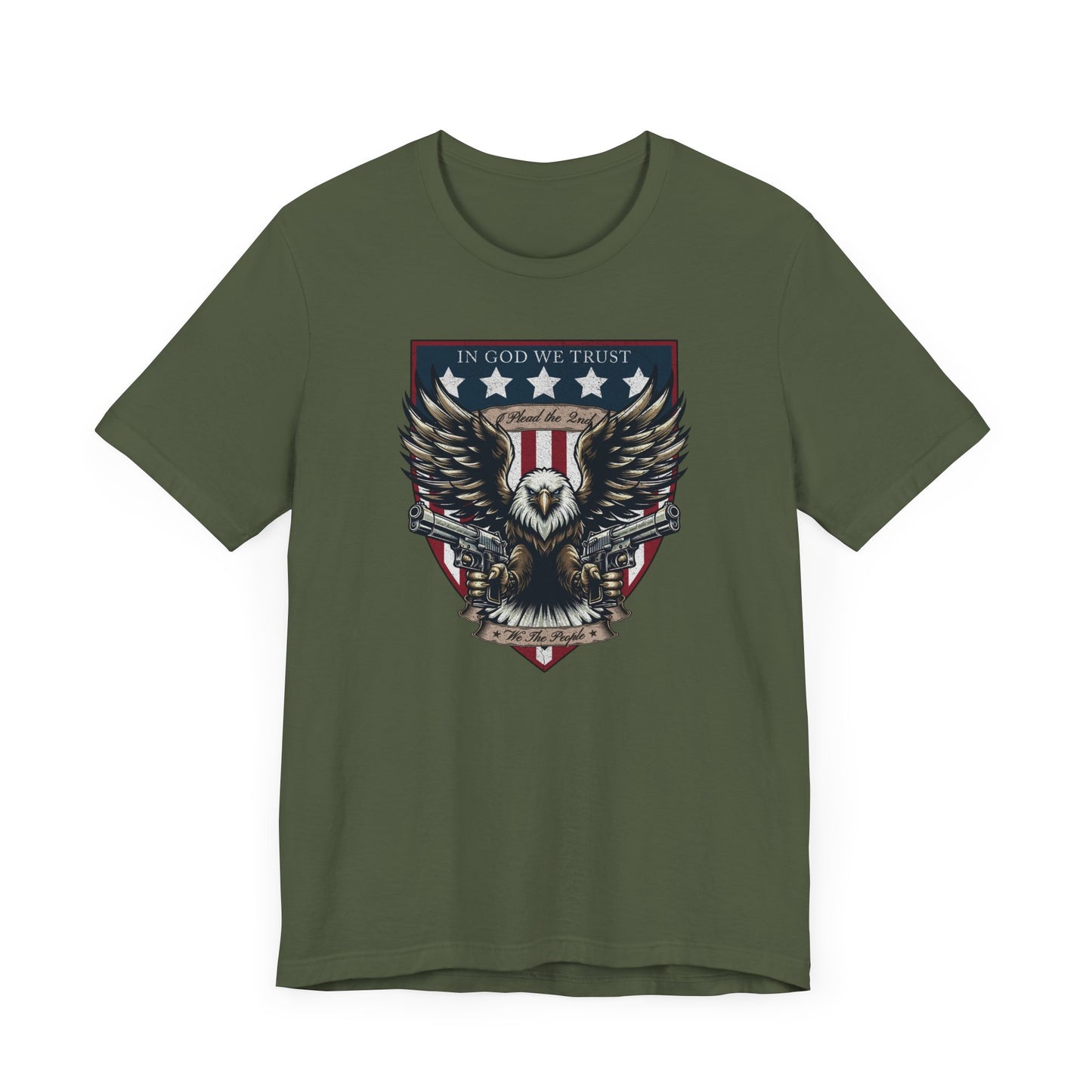 "I Plead the 2nd" Patriotic Eagle Gun Rights T-Shirt