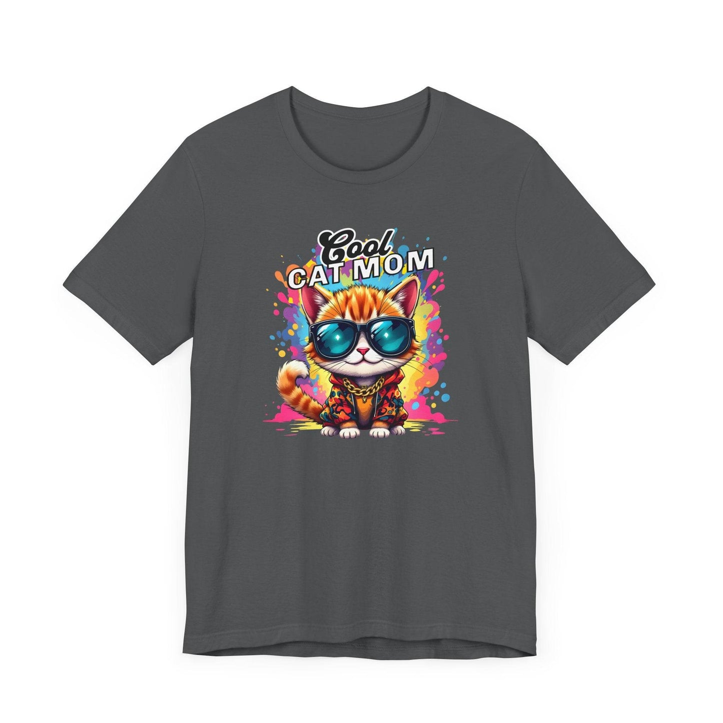 Cat Mom T-shirt with Urban Splash Design - QHC Supply