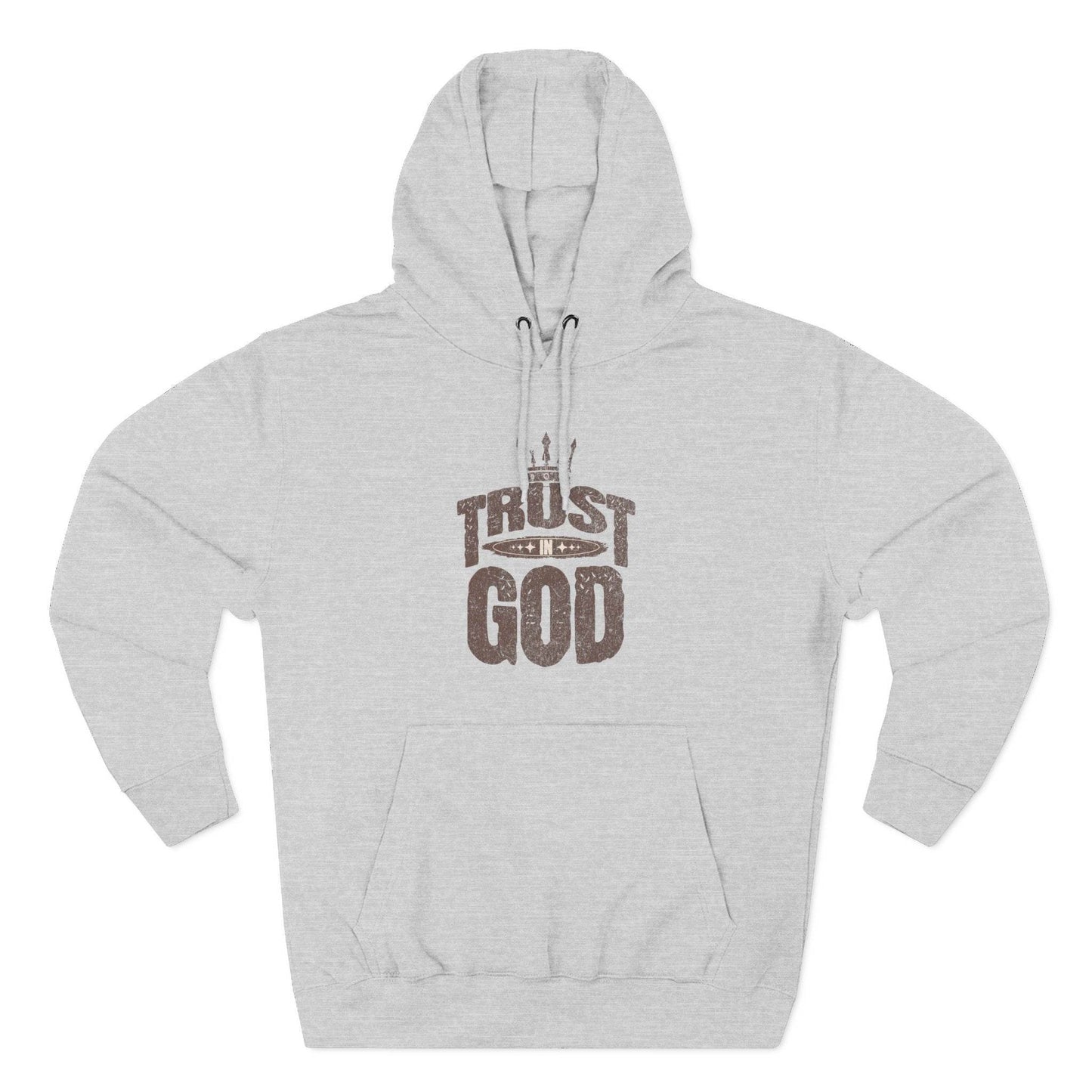 Fleece Hoodie Trust In God Design - QHC Supply