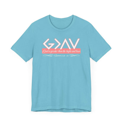 God Is Greater Than the Highs and Lows Women's Tee - QHC Supply