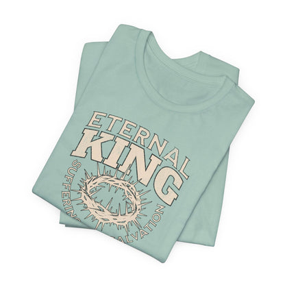 Eternal King Graphic Tee - Suffering for Salvation Shirt - QHC Supply