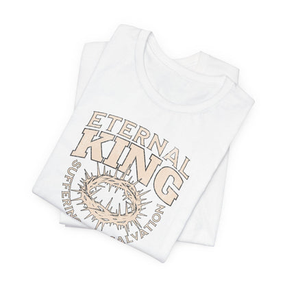 Eternal King Graphic Tee - Suffering for Salvation Shirt - QHC Supply