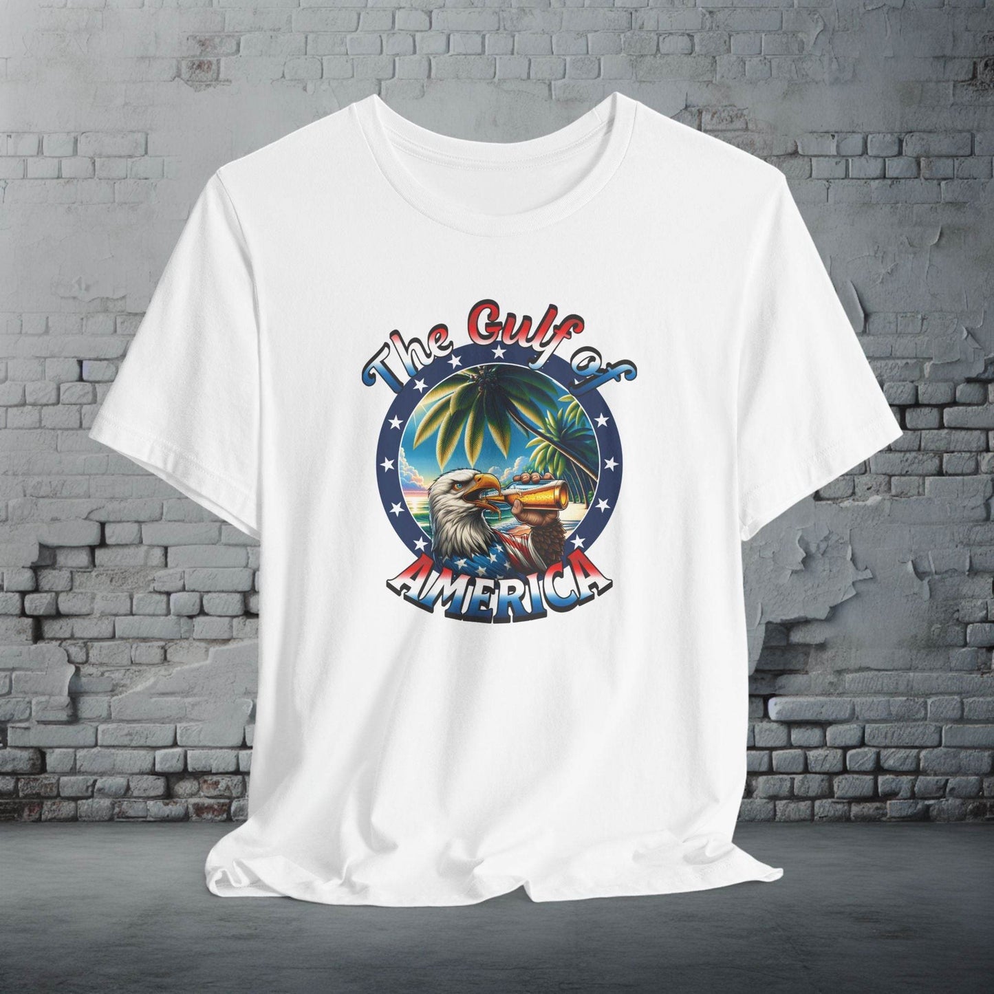 T-Shirt Trump Gulf of America USA Patriotic Design Tee - QHC Supply