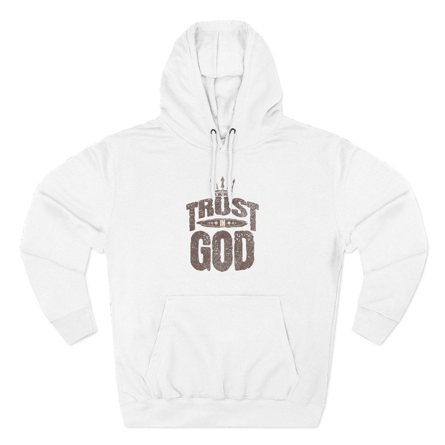 Fleece Hoodie Trust In God Design - QHC Supply