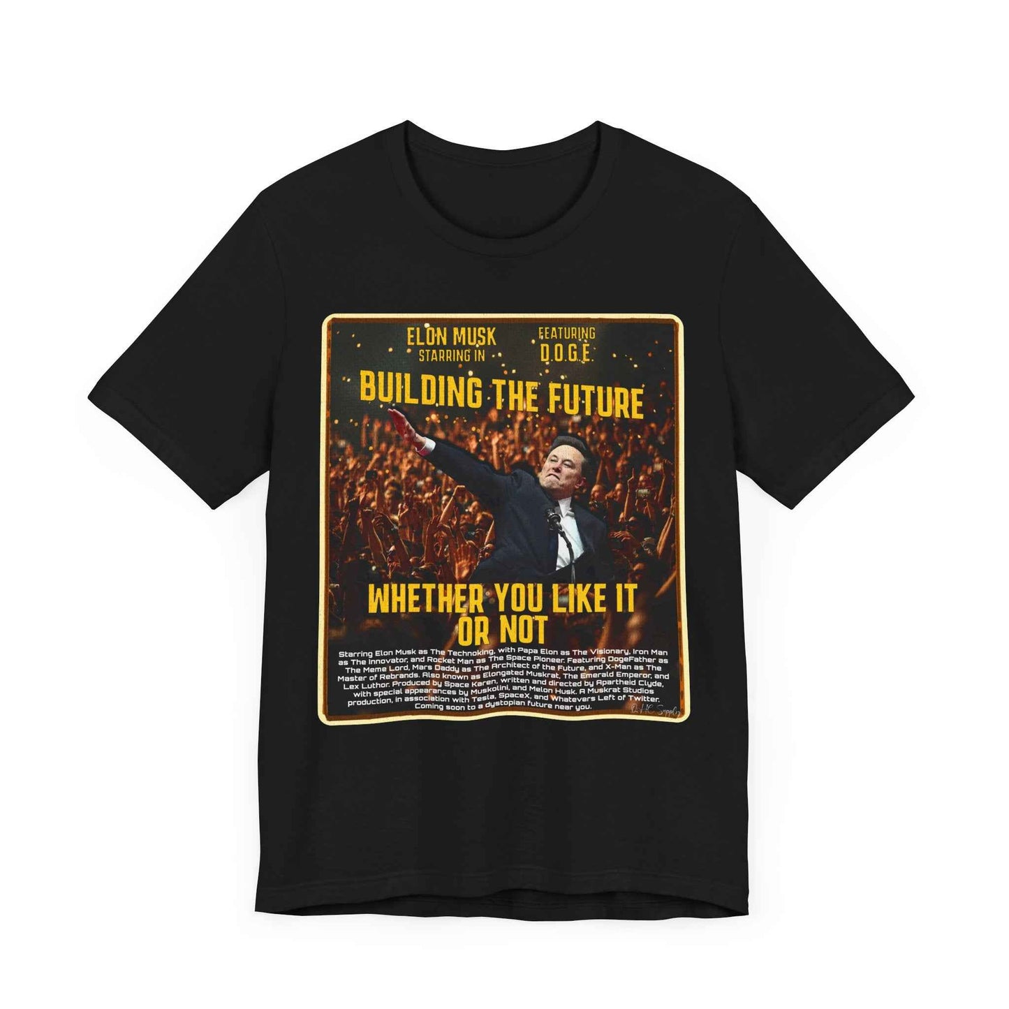 Elon Musk T Shirt - Building the Future - QHC Supply