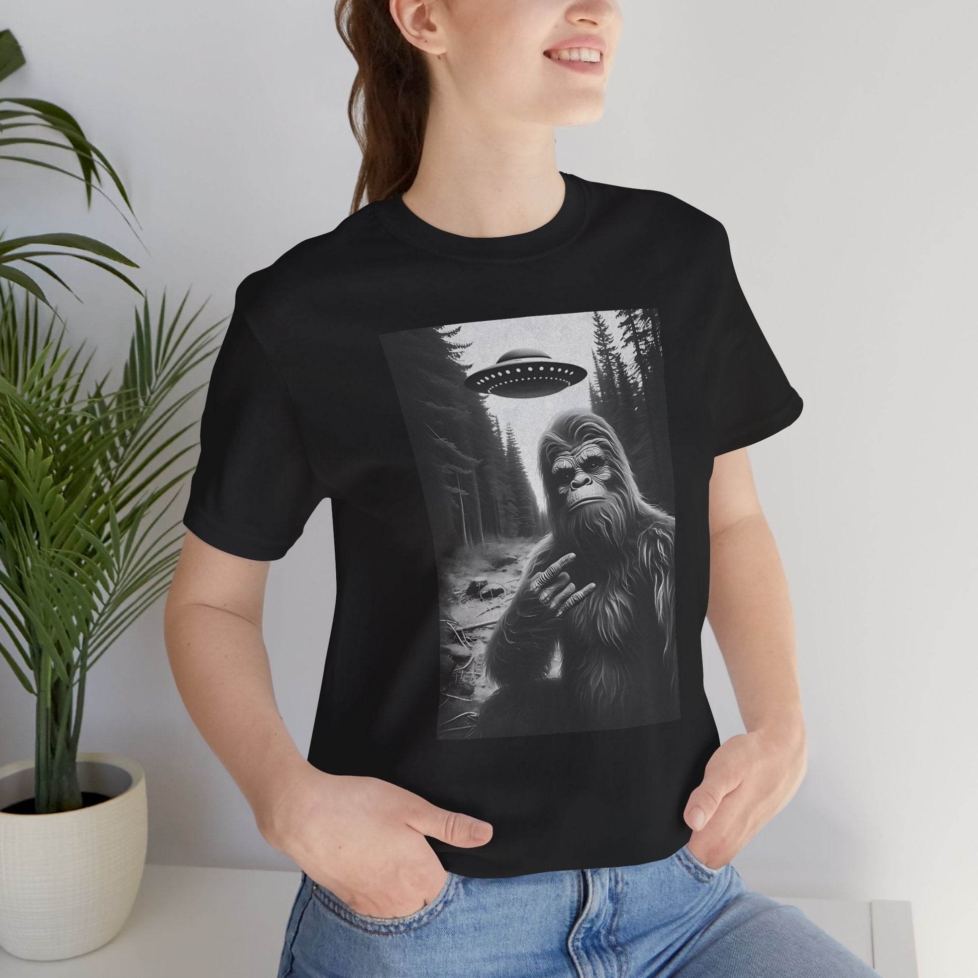 Bigfoot Selfie Unisex Tee - QHC Supply