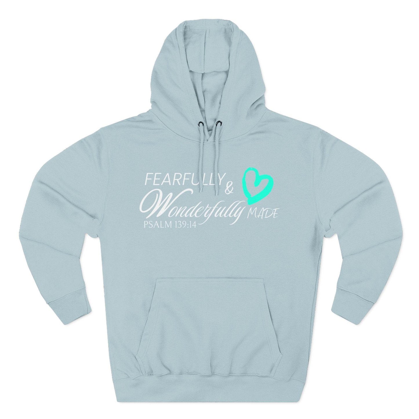 Fleece Hoodie Fearfully & Wonderfully Made - Psalm 139:14 - QHC Supply