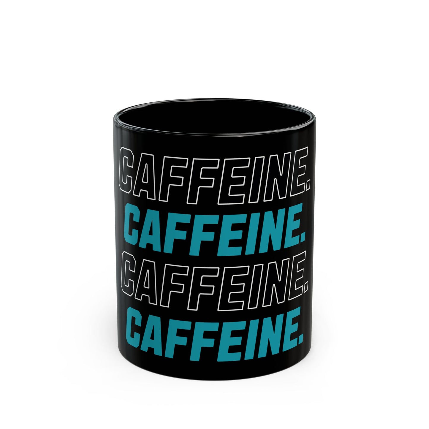 Caffeine Lover's Black Coffee Mug.