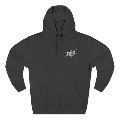 Fleece Hoodie with 'Coffee Because It's Too Early for Alcohol' Phrase - QHC Supply