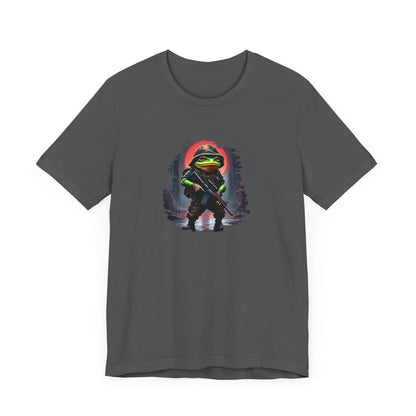 Frog Unisex Jersey T-shirt - Army Frog Design - QHC Supply