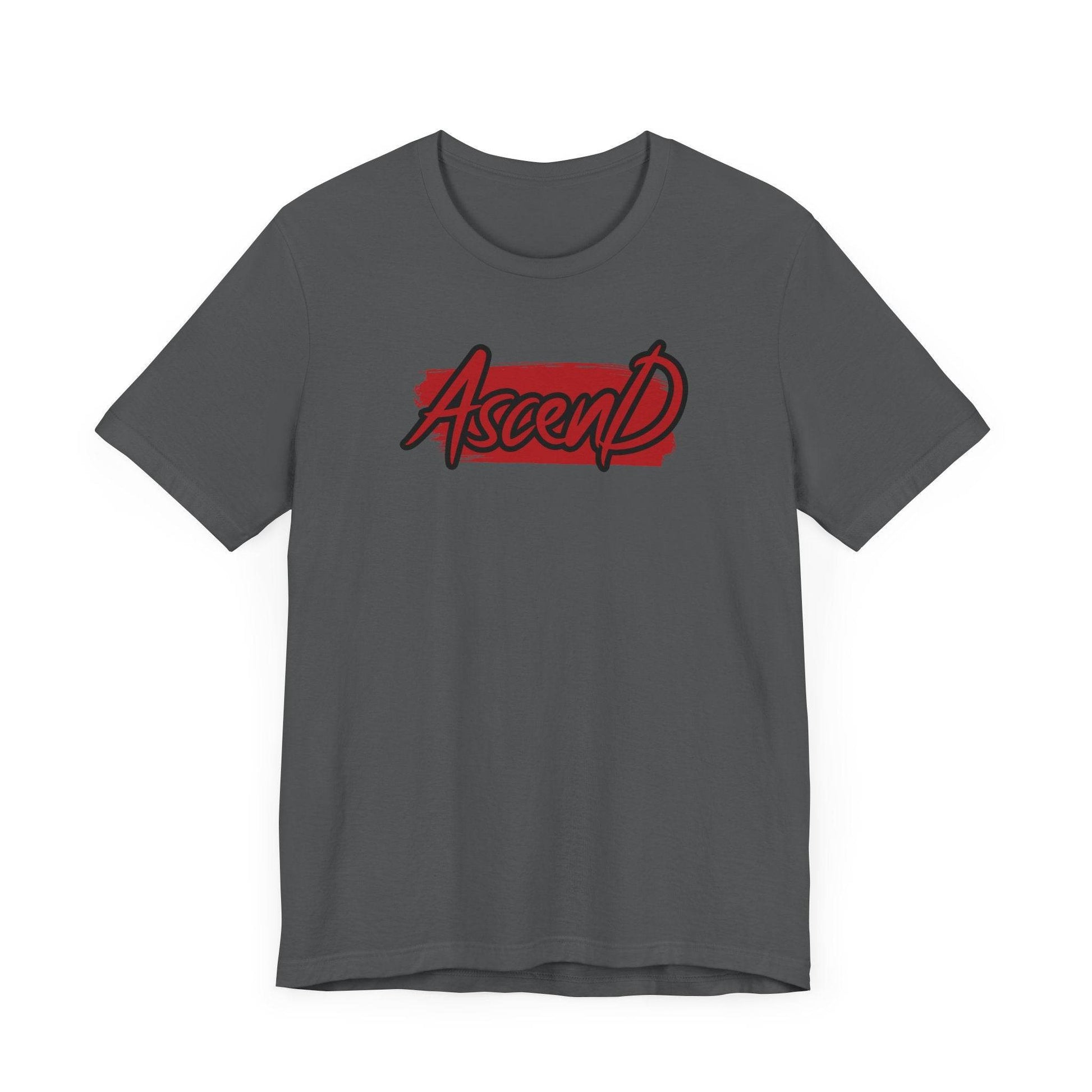 Ascend Shirt – Bold Red & Black Motivational Graphic Tee - QHC Supply