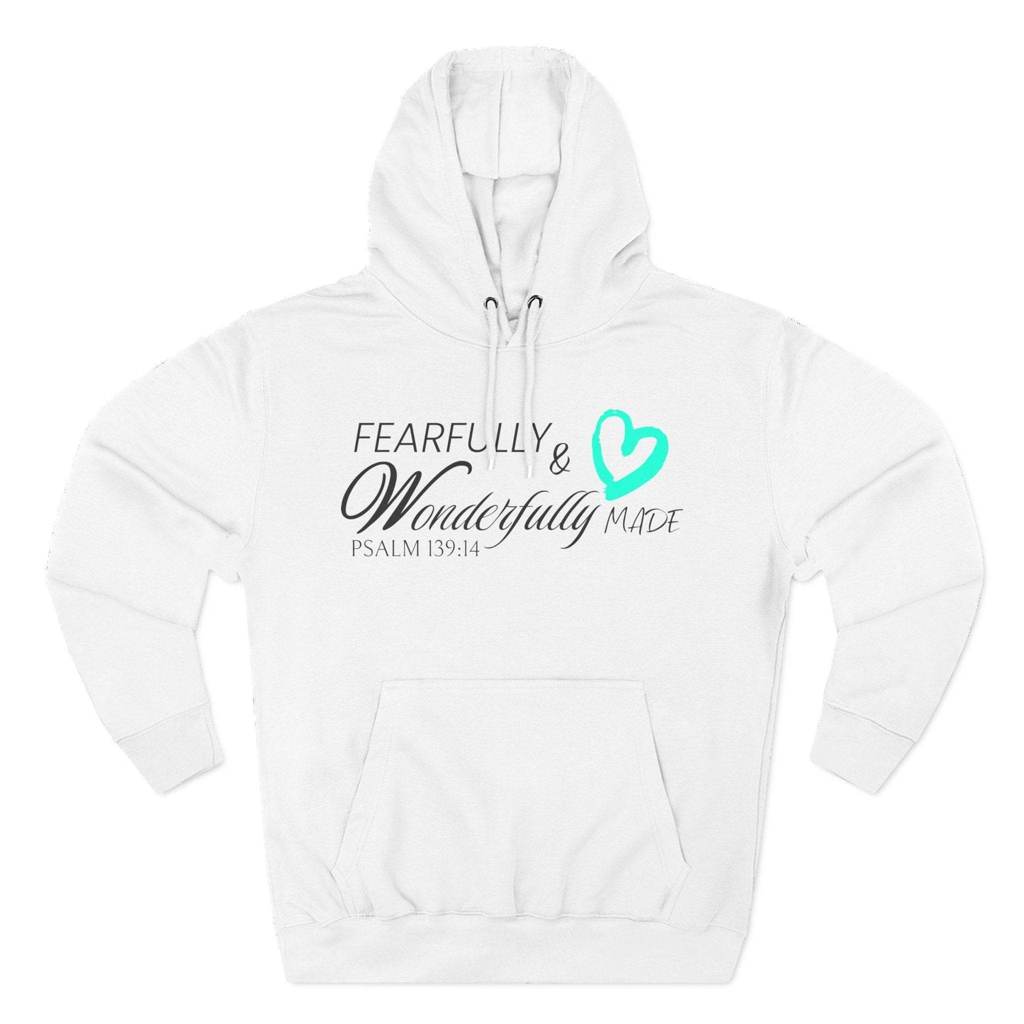 Fleece Hoodie Fearfully & Wonderfully Made - Psalm 139:14 - QHC Supply