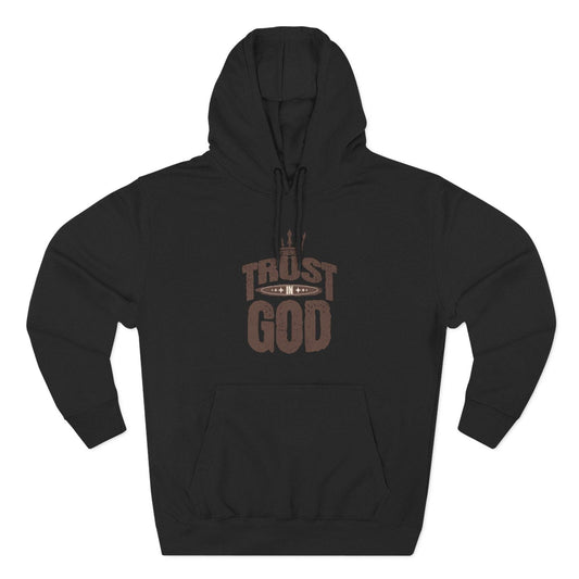 Fleece Hoodie Trust In God Design - QHC Supply