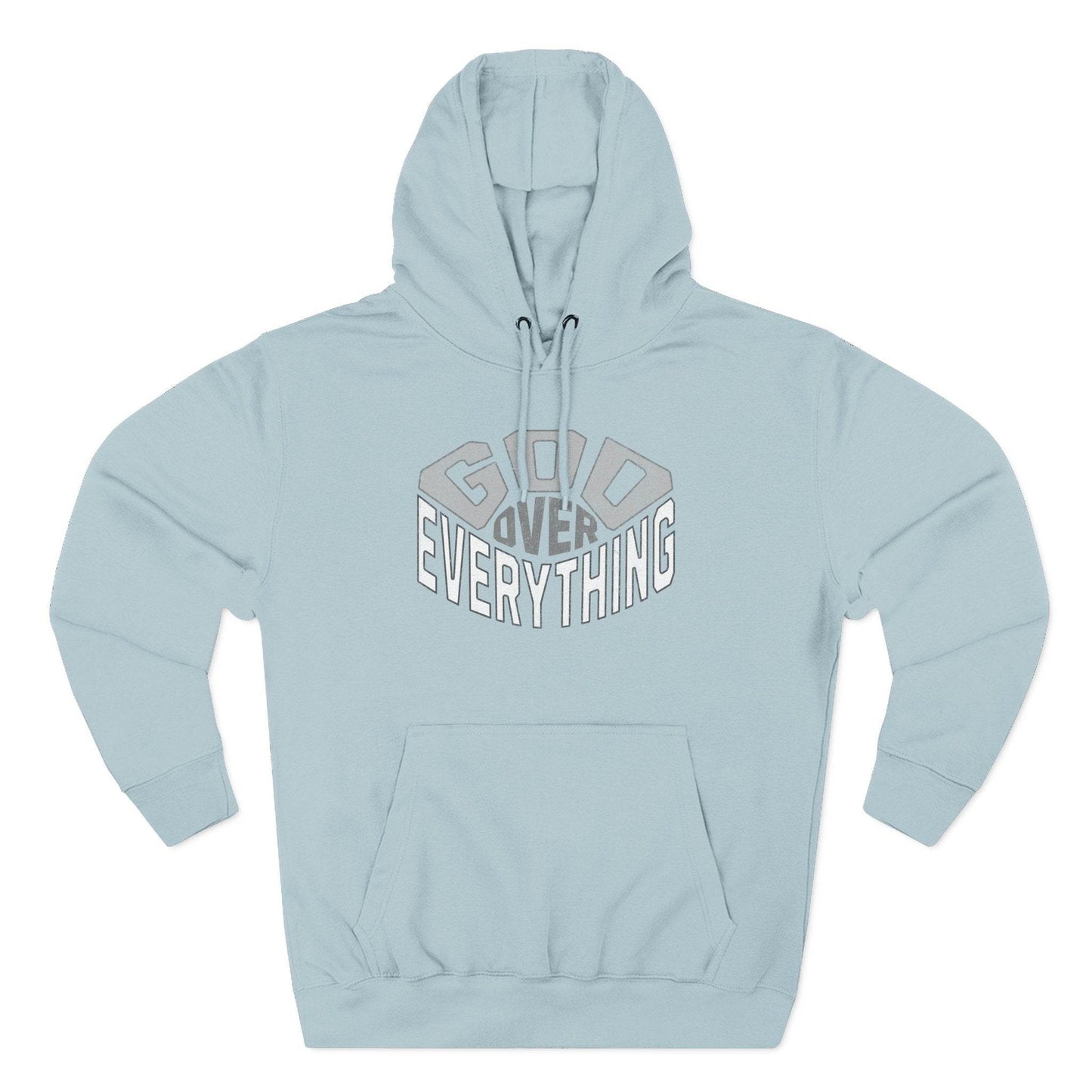 Fleece Hoodie - God Over Everything Design - QHC Supply