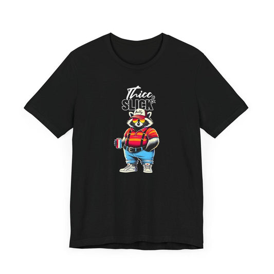 Men's T-shirt - 'Thicc & Slick' Captioned Design - QHC Supply