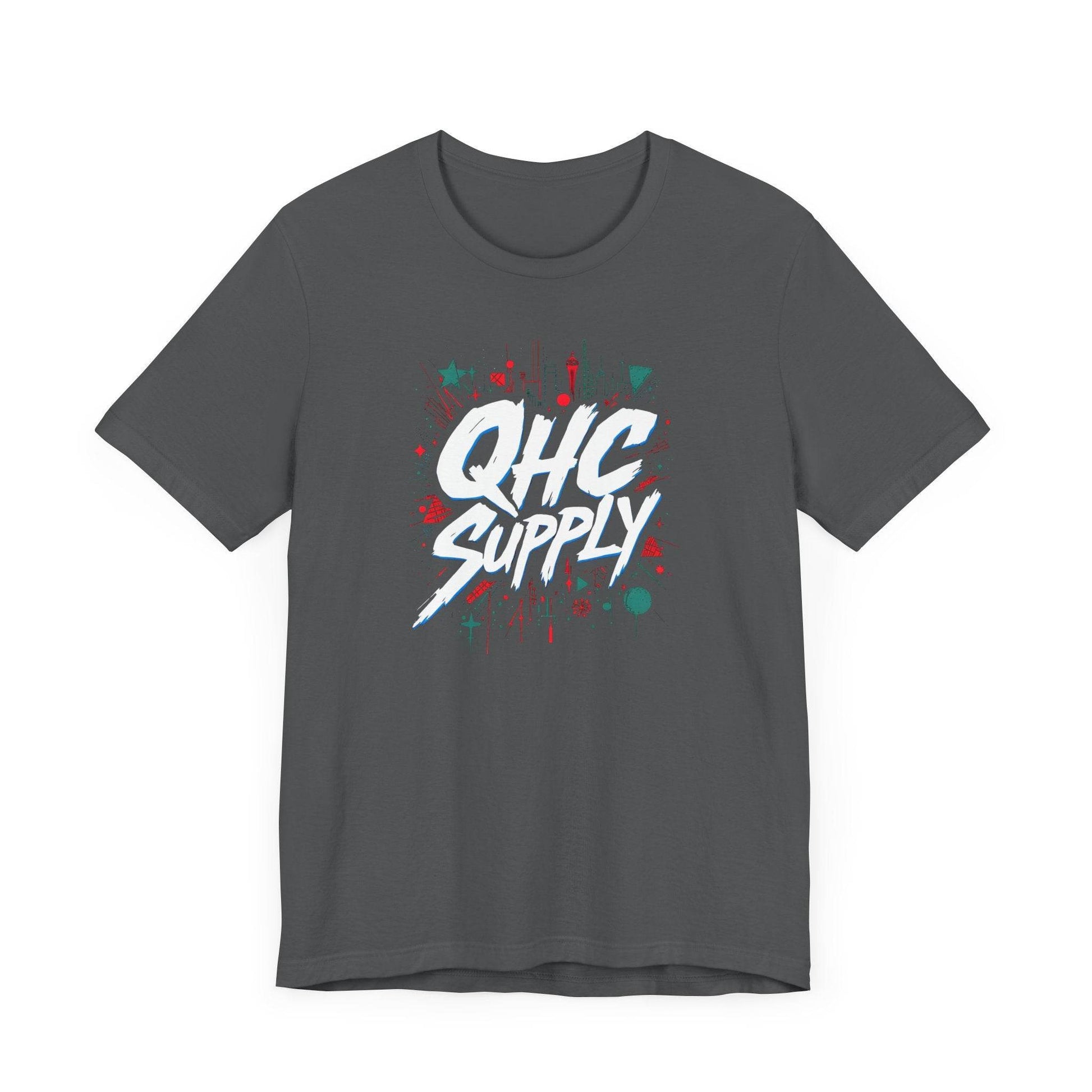 Graffiti Style Urban T-shirt with 'QHC SUPPLY' Design - QHC Supply