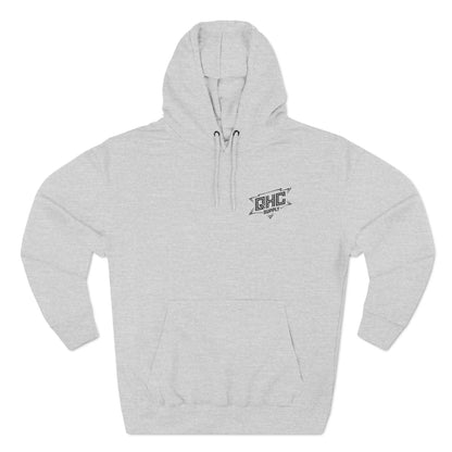 Fleece Hoodie with 'Coffee Because It's Too Early for Alcohol' Phrase - QHC Supply