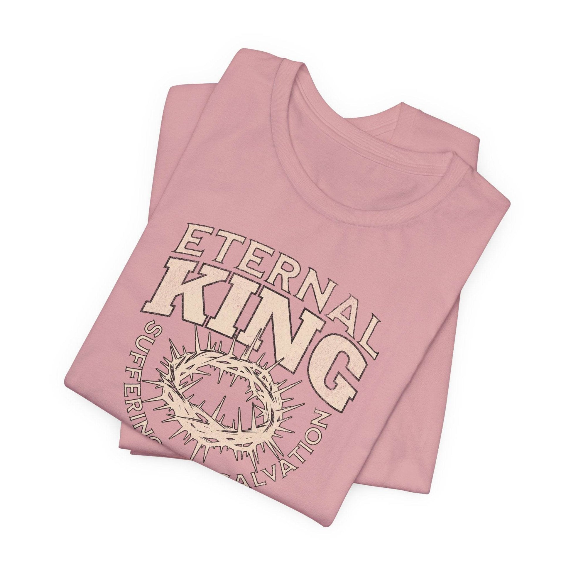 Eternal King Graphic Tee - Suffering for Salvation Shirt - QHC Supply