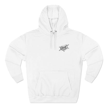 Fleece Hoodie with 'Coffee Because It's Too Early for Alcohol' Phrase - QHC Supply