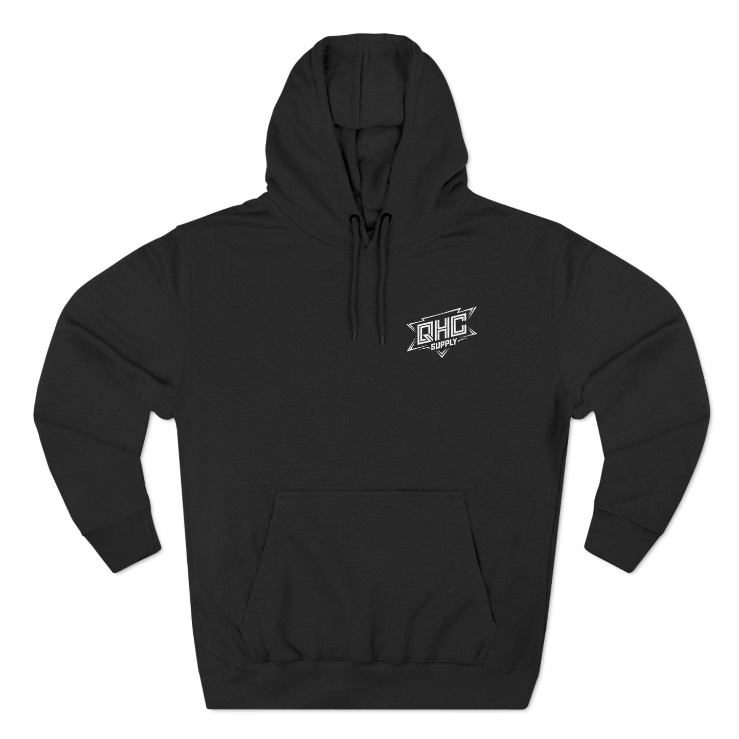 Fleece Hoodie with 'Coffee Because It's Too Early for Alcohol' Phrase - QHC Supply