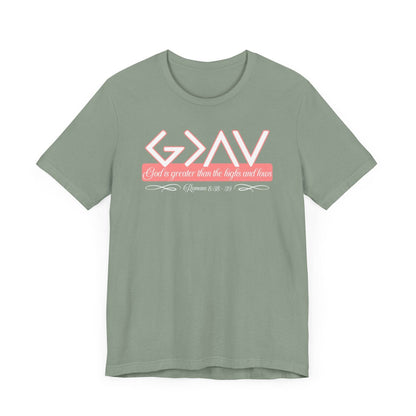 God Is Greater Than the Highs and Lows Women's Tee - QHC Supply