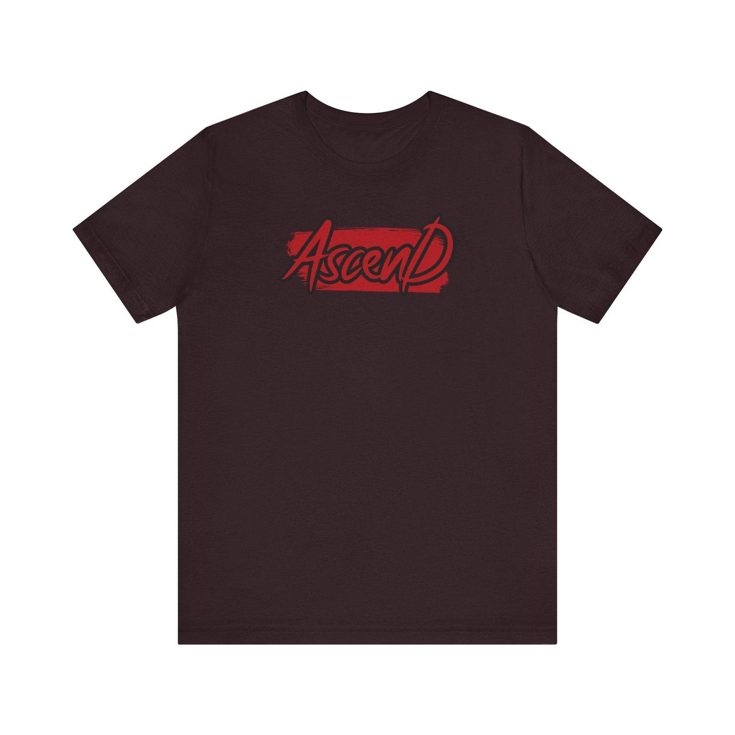 Ascend Shirt – Bold Red & Black Motivational Graphic Tee - QHC Supply