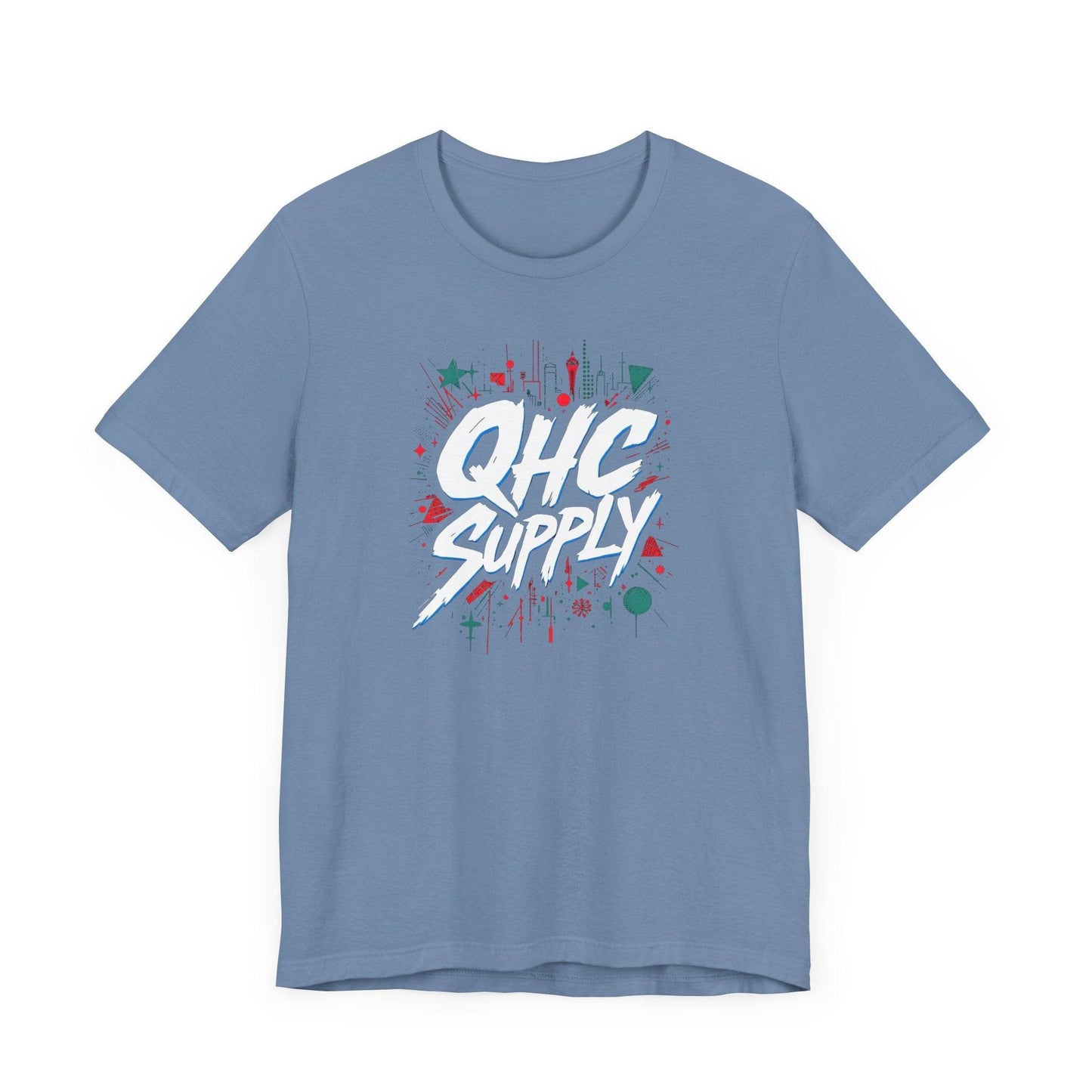 Graffiti Style Urban T-shirt with 'QHC SUPPLY' Design - QHC Supply