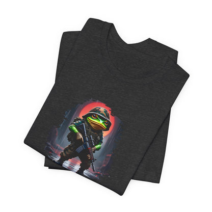 Frog Unisex Jersey T-shirt - Army Frog Design - QHC Supply