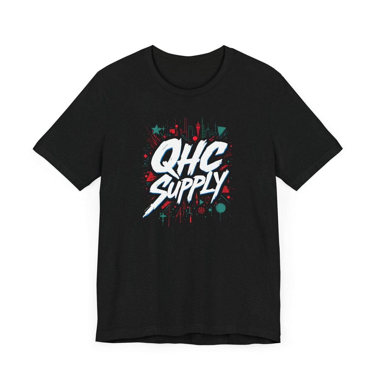 Graffiti Style Urban T-shirt with 'QHC SUPPLY' Design - QHC Supply