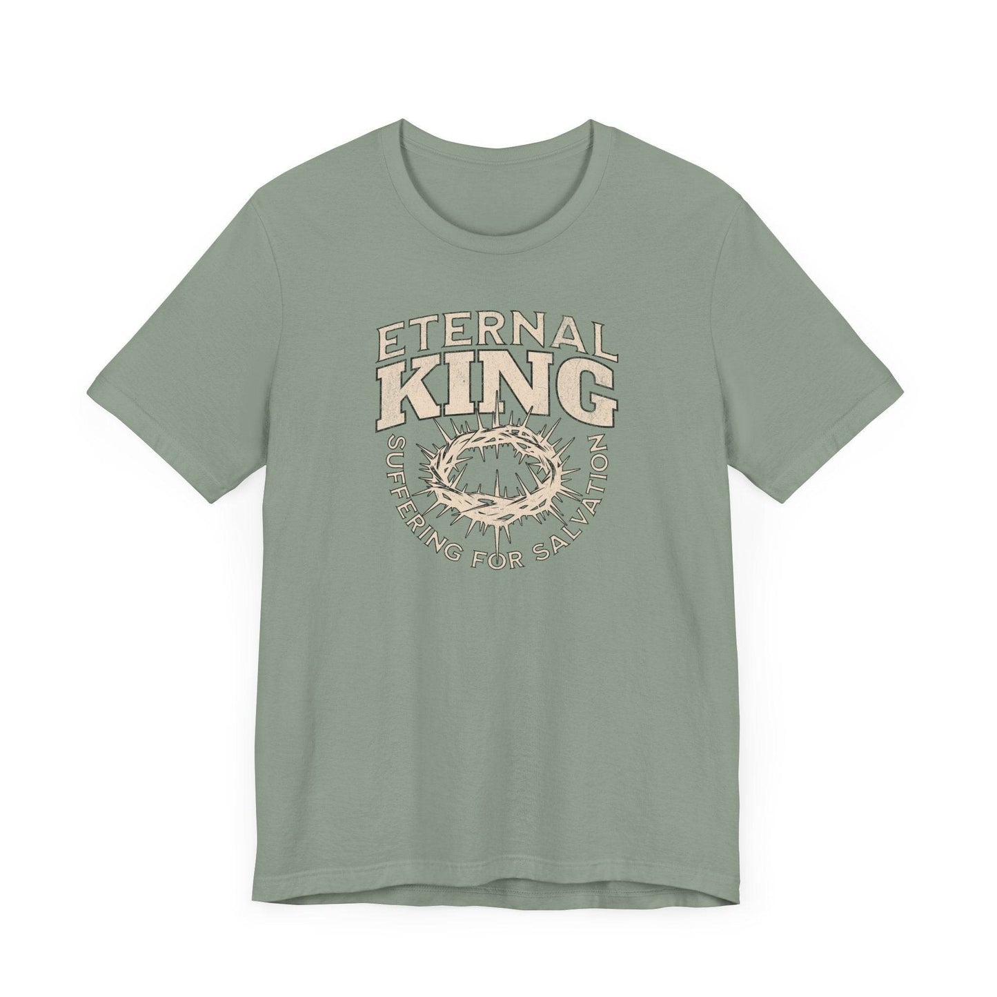 Eternal King Graphic Tee - Suffering for Salvation Shirt - QHC Supply