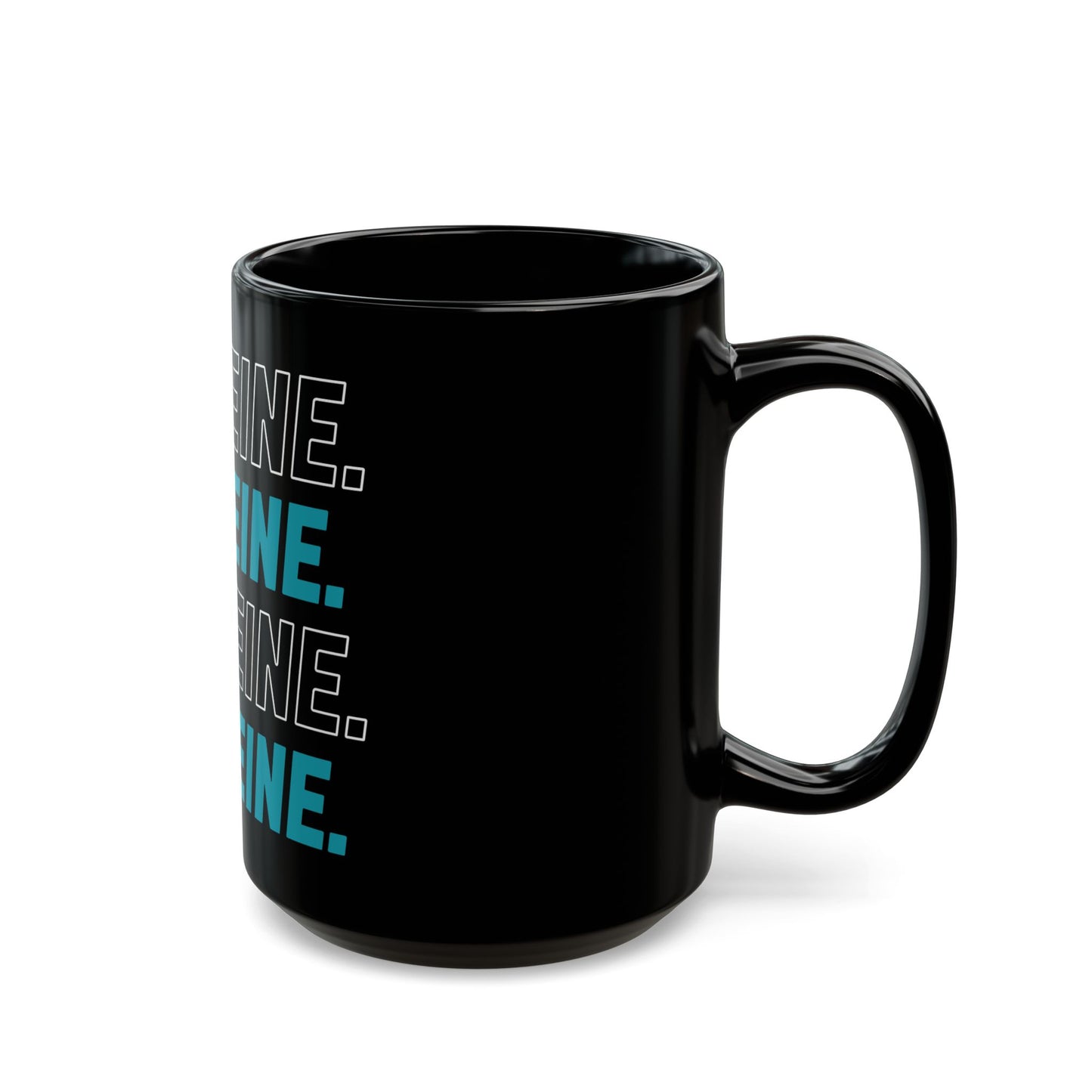 Caffeine Lover's Black Coffee Mug.