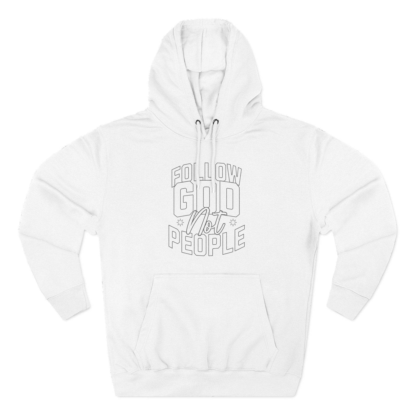 Fleece Hoodie - Follow God Not People Design - QHC Supply