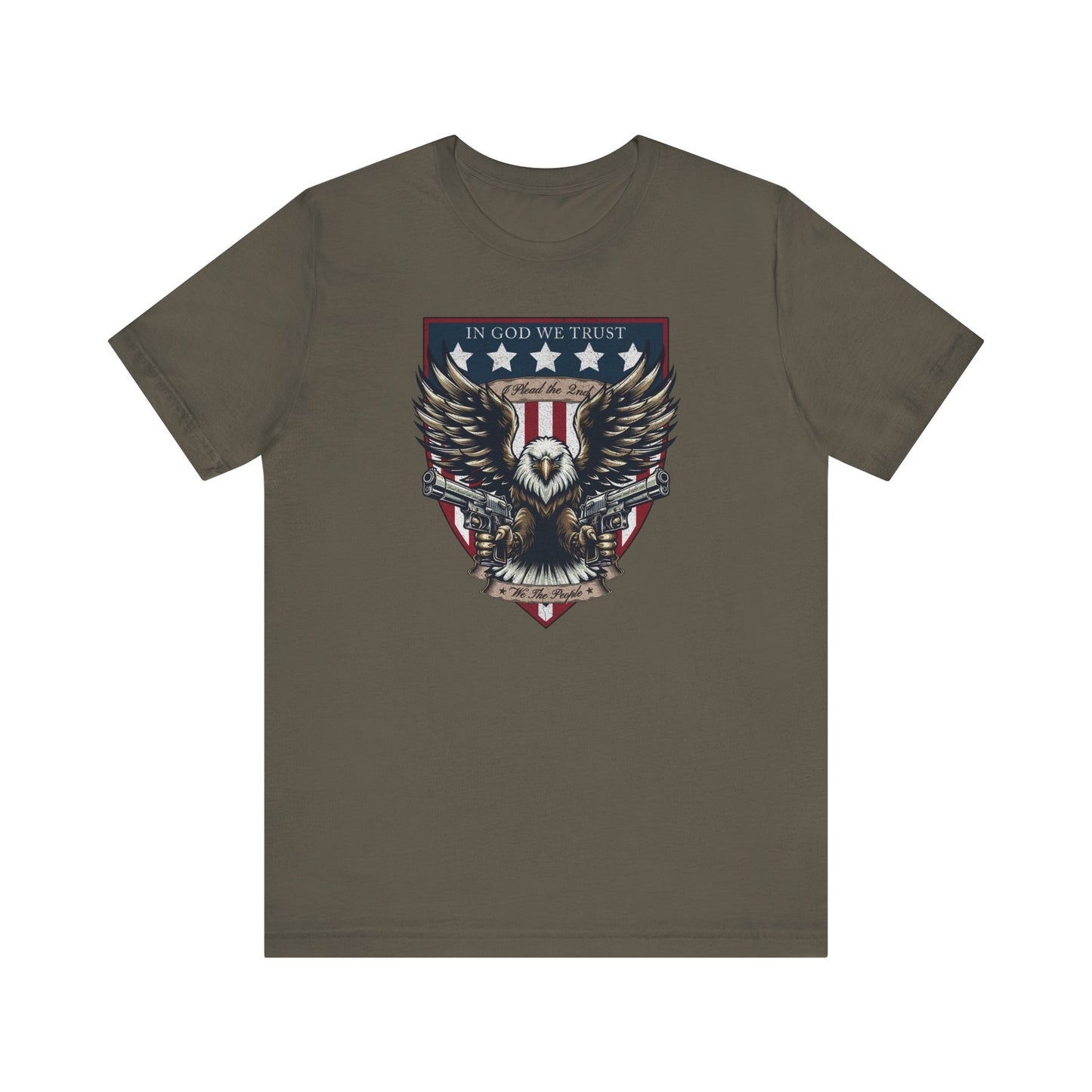 "I Plead the 2nd" Patriotic Eagle Gun Rights T-Shirt