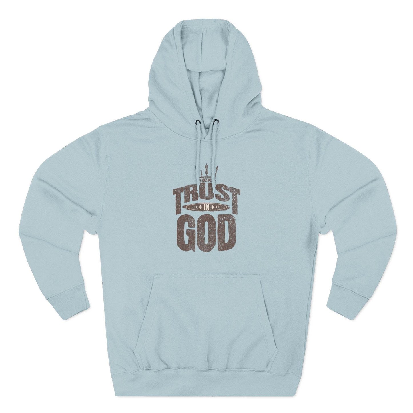 Fleece Hoodie Trust In God Design - QHC Supply