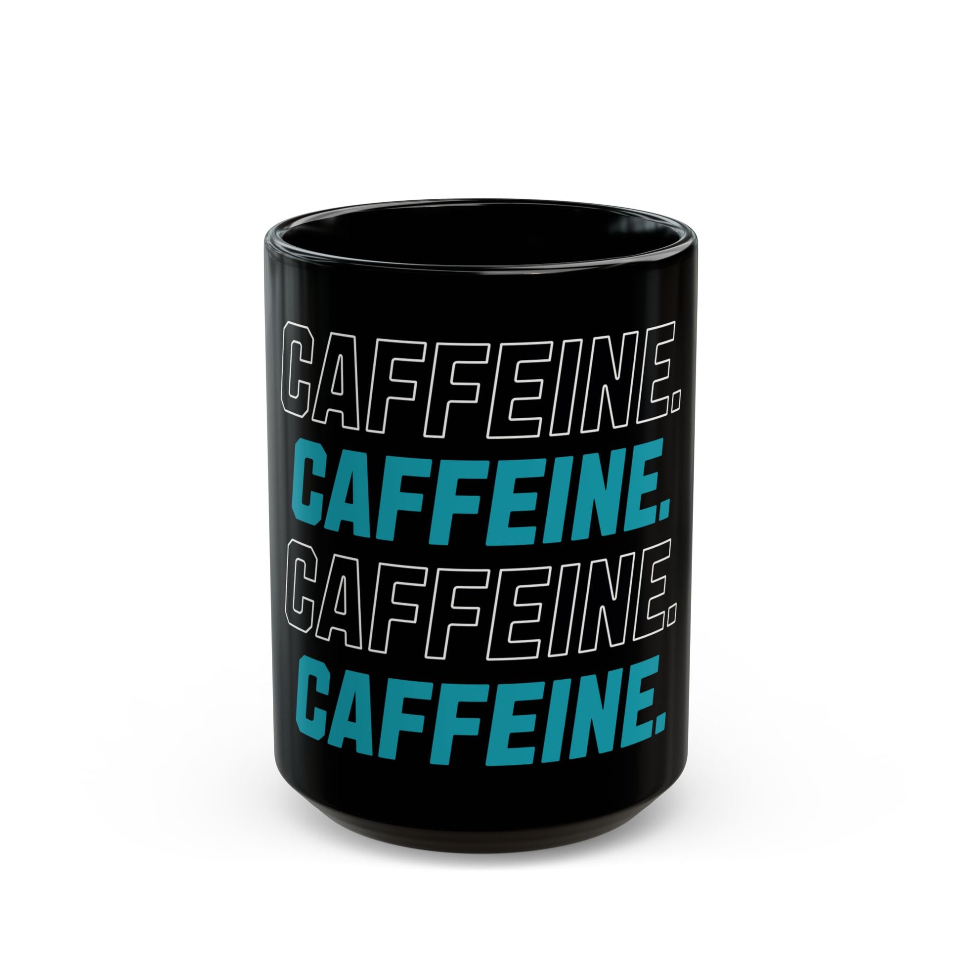 Caffeine Lover's Black Coffee Mug.