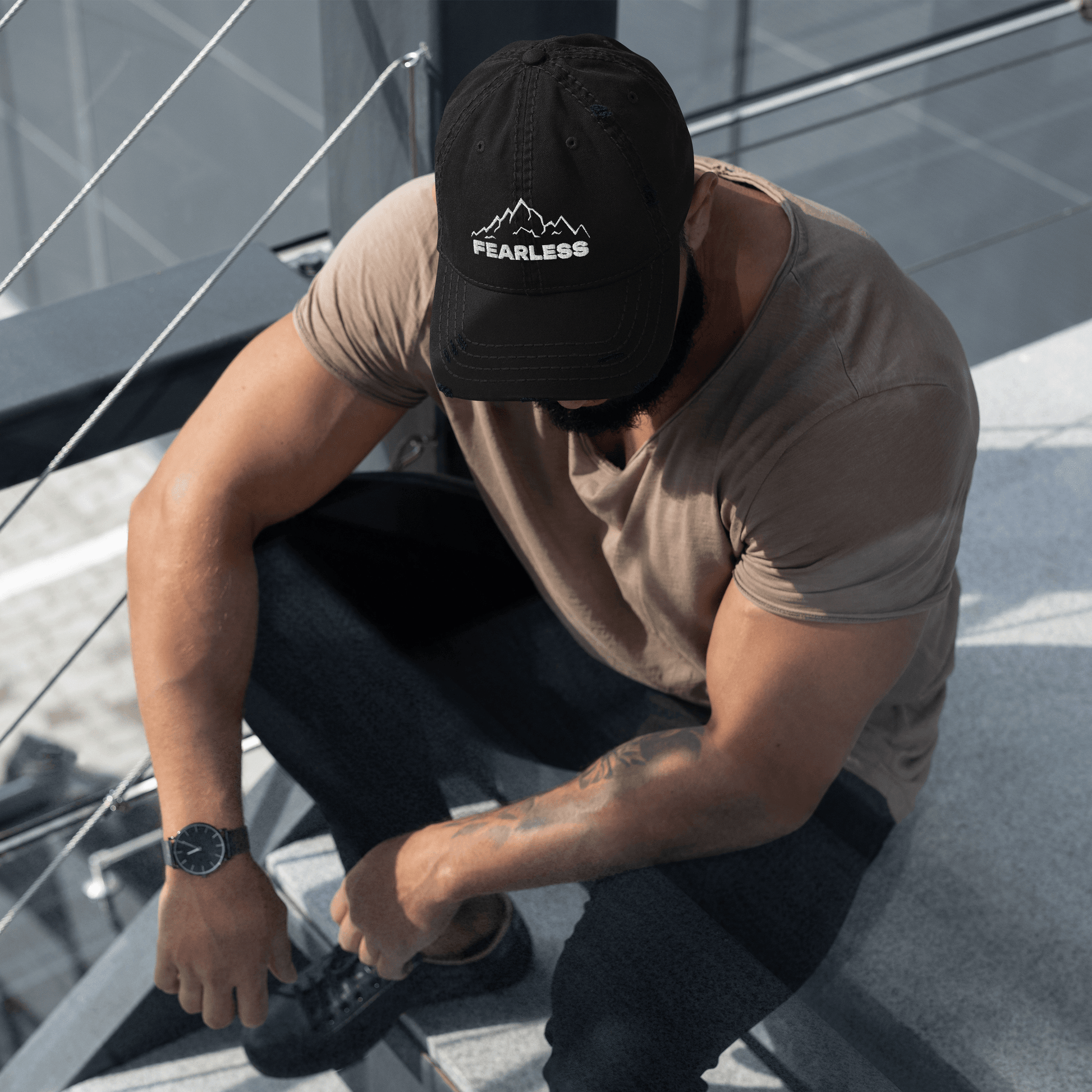 FEARLESS - Distressed Dad Hat - QHC Supply