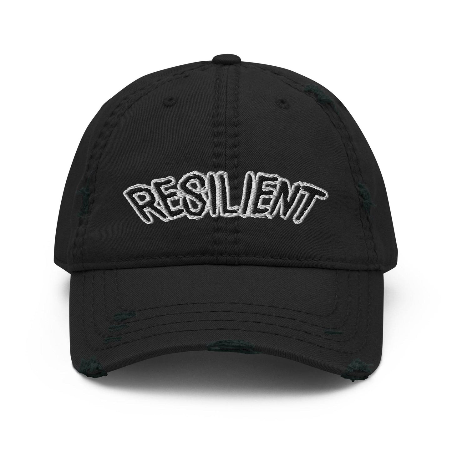 Resilient Hat - Distressed Dad Hat Baseball Cap - QHC Supply