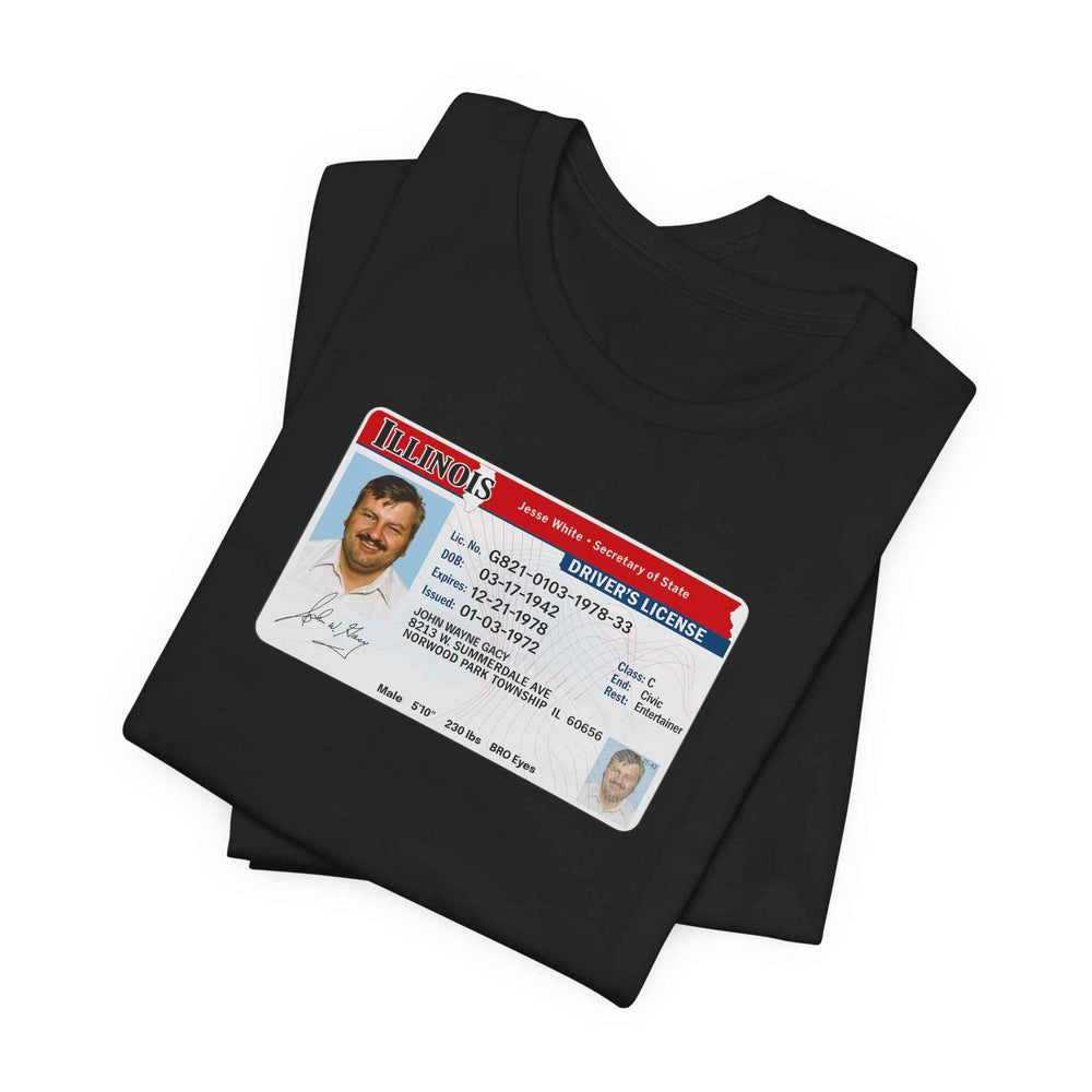 Gacy Serial Killer Shirt – Illinois License ID Tee - QHC Supply