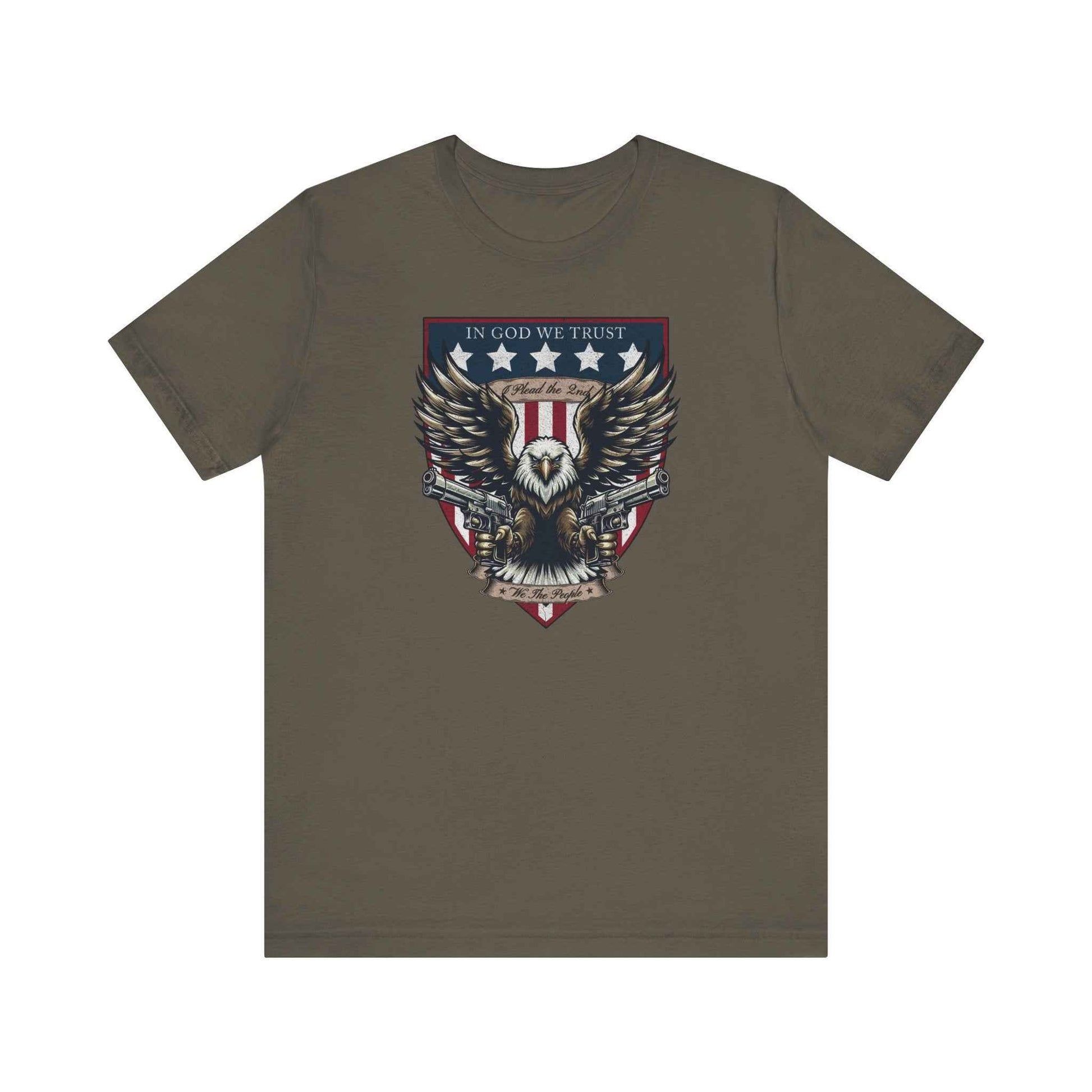 "I Plead the 2nd" Patriotic Eagle Gun Rights T-Shirt - QHC Supply