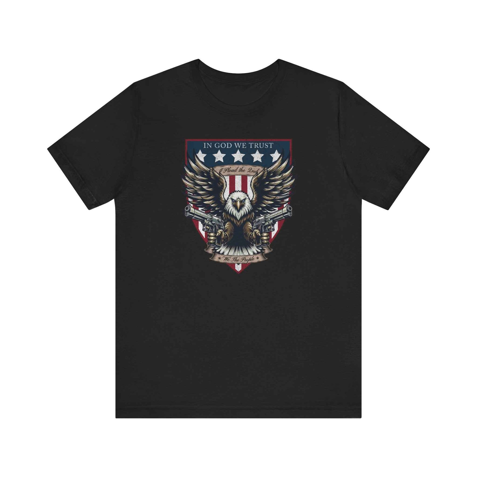 "I Plead the 2nd" Patriotic Eagle Gun Rights T-Shirt - QHC Supply