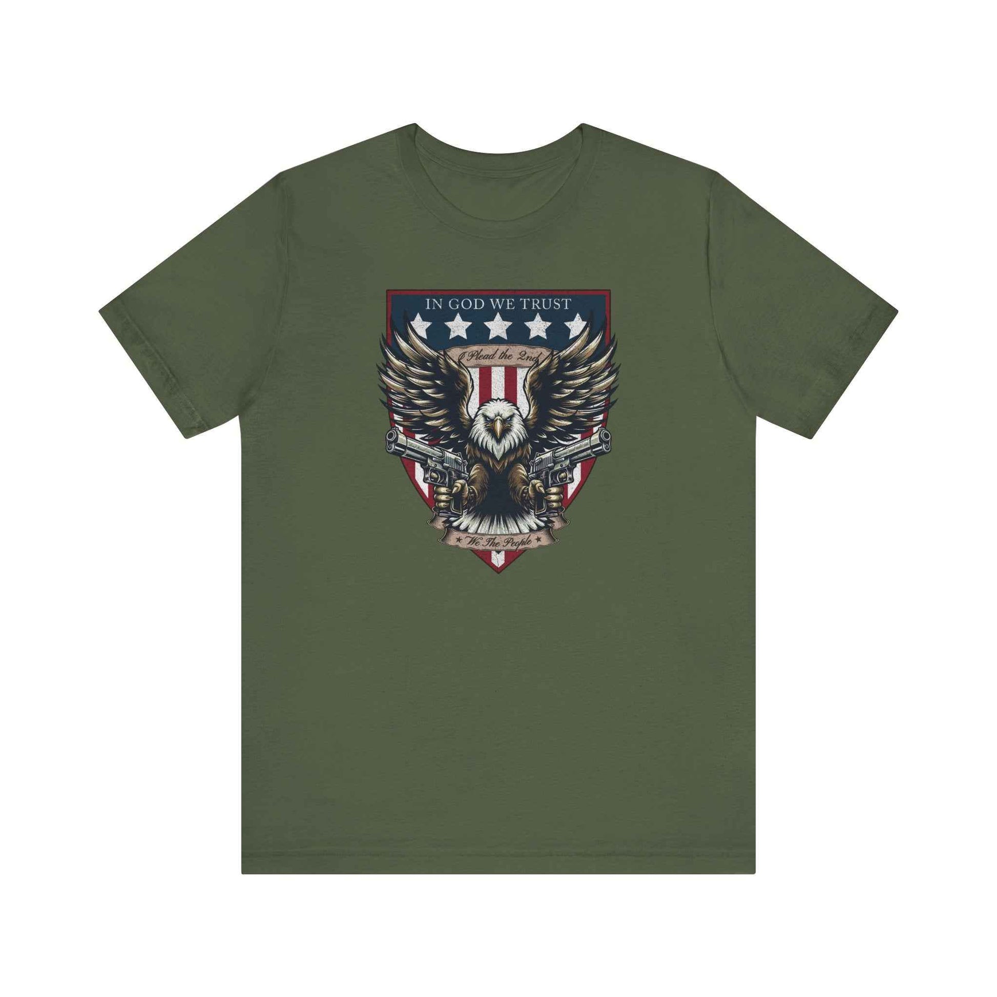 "I Plead the 2nd" Patriotic Eagle Gun Rights T-Shirt - QHC Supply