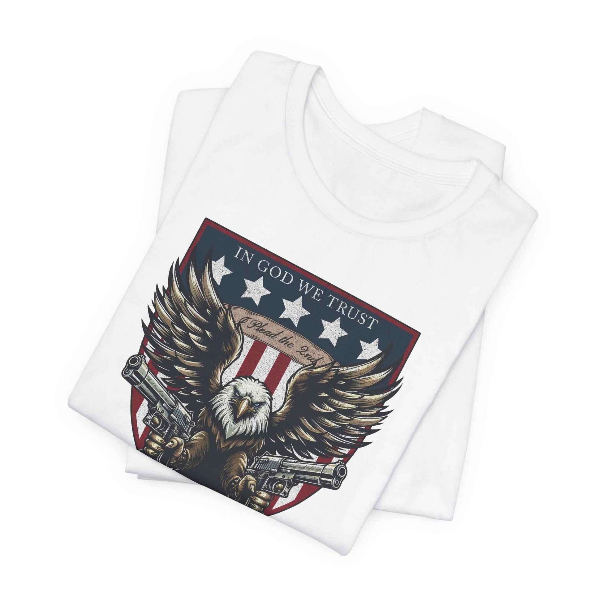 "I Plead the 2nd" Patriotic Eagle Gun Rights T-Shirt - QHC Supply