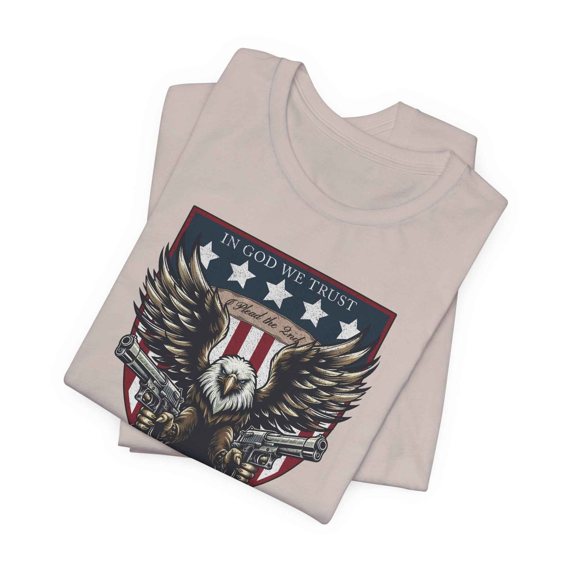 "I Plead the 2nd" Patriotic Eagle Gun Rights T-Shirt - QHC Supply