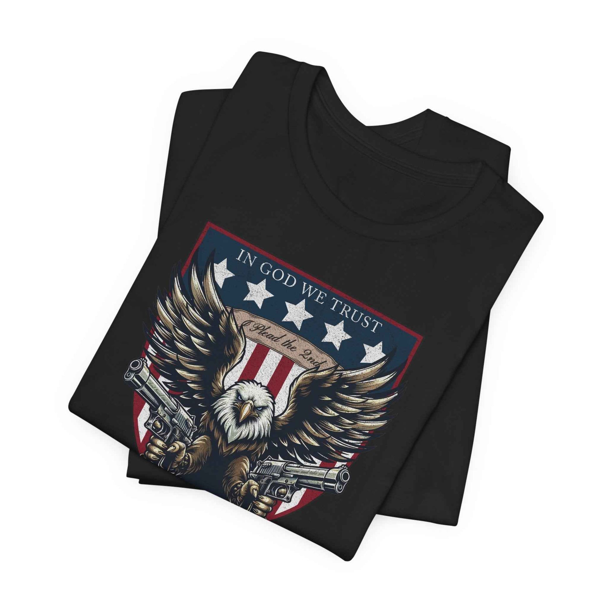 "I Plead the 2nd" Patriotic Eagle Gun Rights T-Shirt - QHC Supply