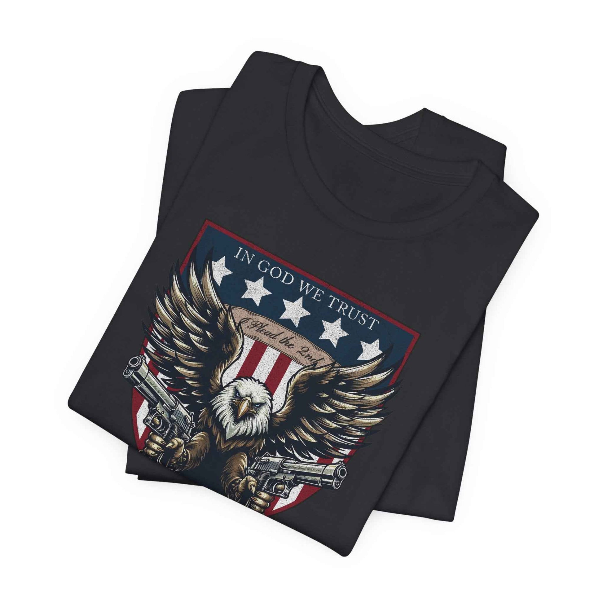"I Plead the 2nd" Patriotic Eagle Gun Rights T-Shirt - QHC Supply